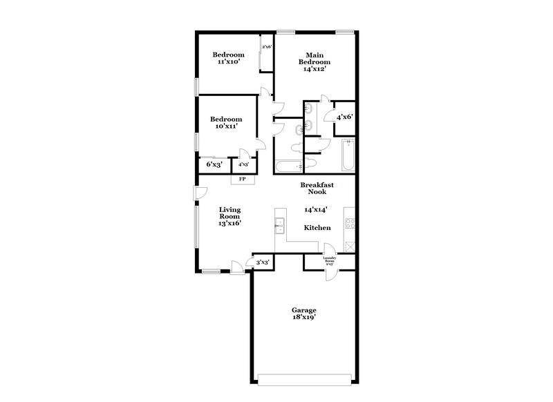 1,830/Mo, 1504 Woodhall Way Fort Worth, TX 76134 Floor Plan View