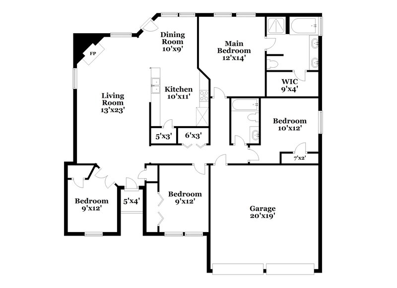 2,025/Mo, 1728 Meadow Lark Ln Royse City, TX 75189 Floor Plan View