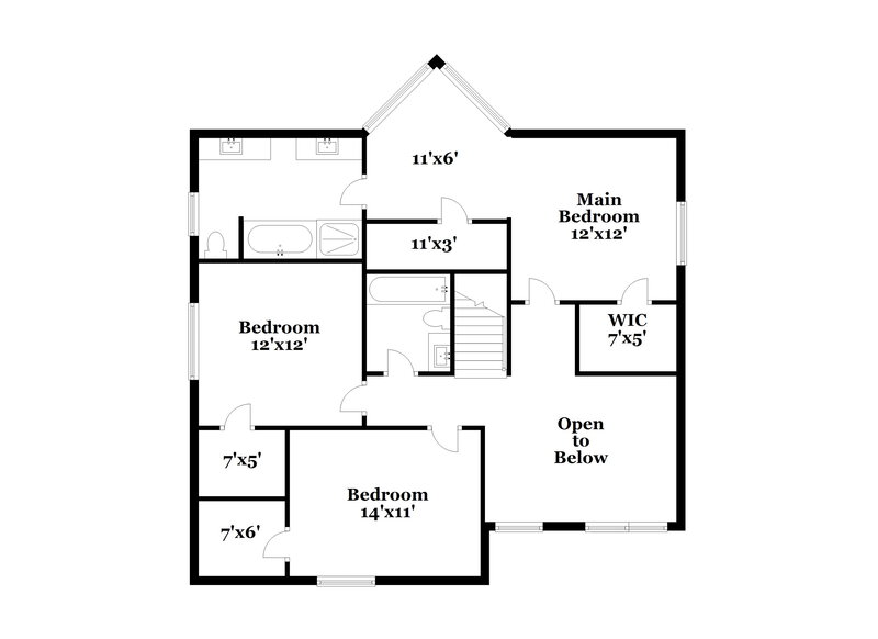 2,400/Mo, 8409 Star Thistle Dr Fort Worth, TX 76179 Floor Plan View 2