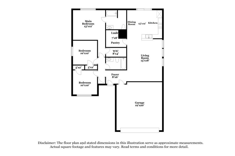 1,855/Mo, 1416 Sequoia Dr Krum, TX 76249 Floor Plan View