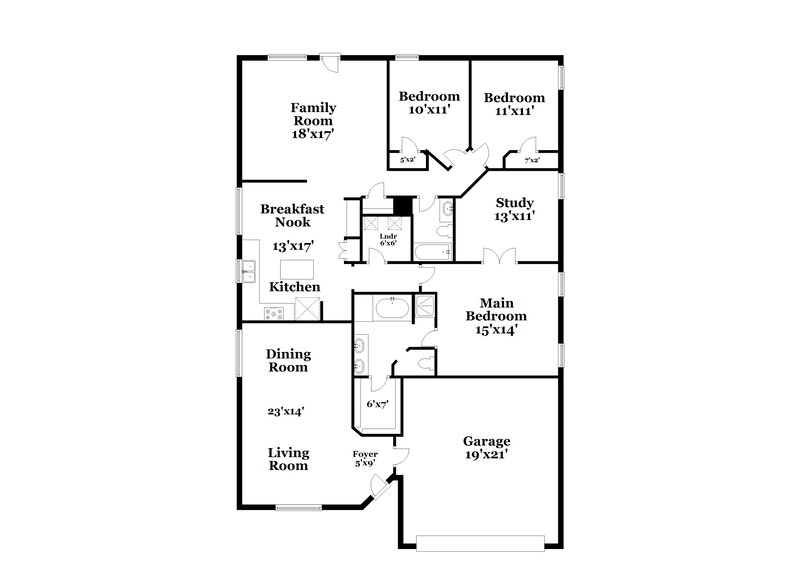 2,590/Mo, 2739 Pleasant Hill Rd Grand Prairie, TX 75052 Floor Plan View