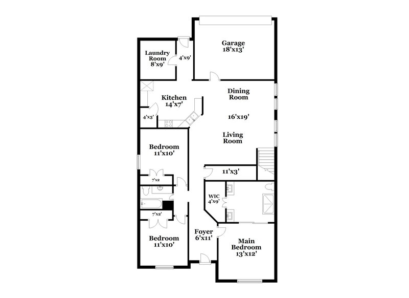 2,570/Mo, 10965 Colonial Heights Ln Fort Worth, TX 76179 Floor Plan View