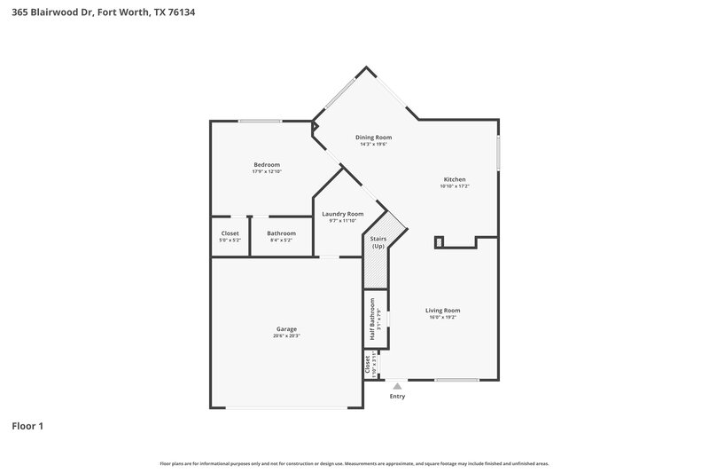 2,365/Mo, 365 Blairwood Dr Fort Worth, TX 76134 Floor Plan View