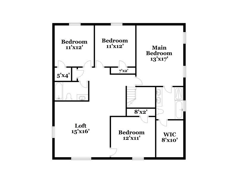 2,870/Mo, 3625 Bandera Ranch Rd Roanoke, TX 76262 Floor Plan View 2