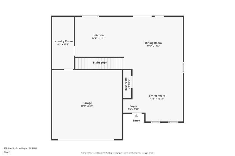 2,200/Mo, 907 Blue Sky Dr Arlington, TX 76002 Floor Plan View