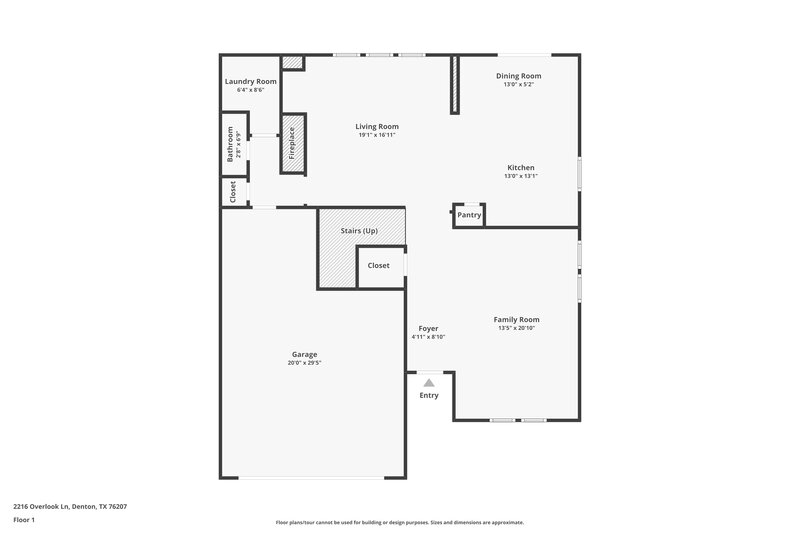 2,715/Mo, 2216 Overlook Ln Denton, TX 76207 Floor Plan View