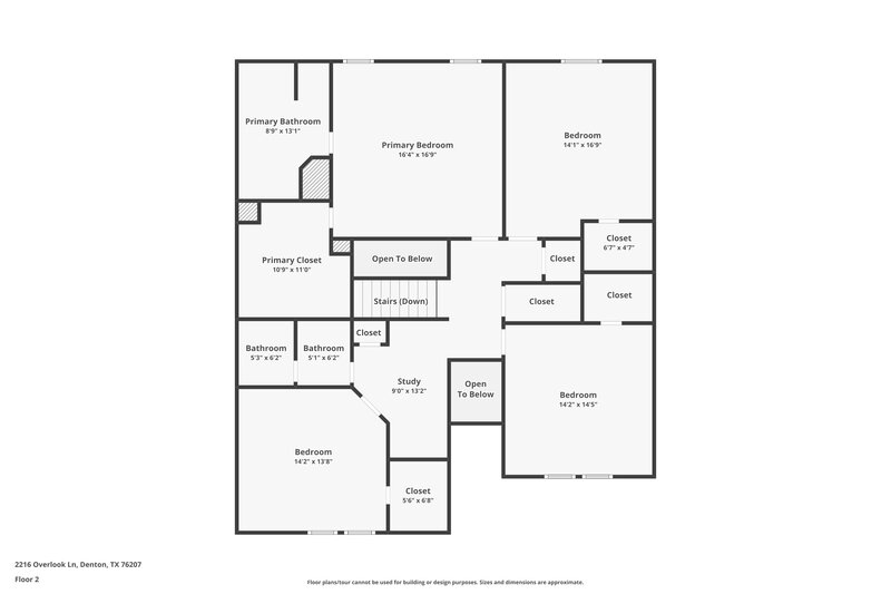 2,715/Mo, 2216 Overlook Ln Denton, TX 76207 Floor Plan View 2
