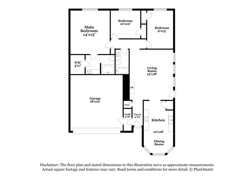 1,880/Mo, 9234 Crimnson Ct Dallas, TX 75217 Floor Plan View