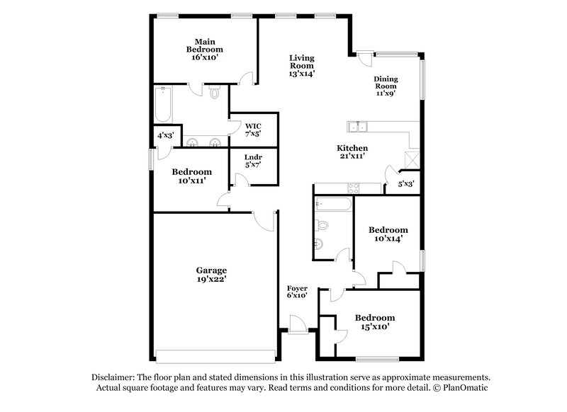 2,210/Mo, 1100 Colchester Ct Fort Worth, TX 76134 Floor Plan View