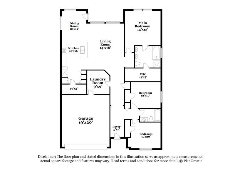 2,540/Mo, 816 Cloverwood Dr Crowley, TX 76036 Floor Plan View