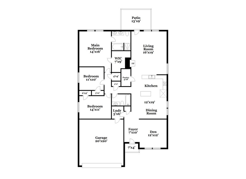 2,495/Mo, 2728 Prairie Creek Dr McKinney, TX 75071 Floor Plan View