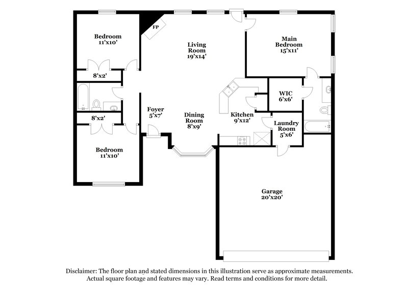 2,205/Mo, 417 Mara Ln Red Oak, TX 75154 Floor Plan View
