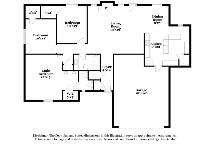 1,915/Mo, 508 Berkshire Ct Burleson, TX 76028 Floor Plan View