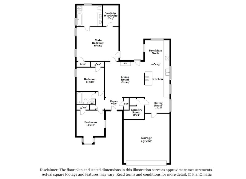 2,300/Mo, 4669 Misty Ridge Dr Fort Worth, TX 76137 Floor Plan View