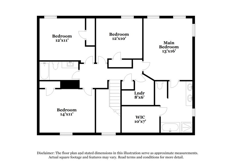 2,565/Mo, 1104 Beechwood Dr Denton, TX 76210 Floor Plan View