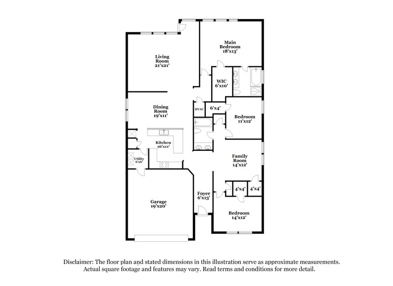 1,965/Mo, 2024 Athabasca Falls Dr Anna, TX 75409 Floor Plan View