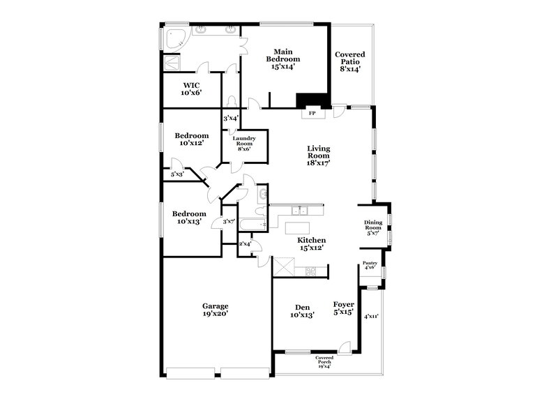 2,120/Mo, 419 Creekview Dr Anna, TX 75409 Floor Plan View