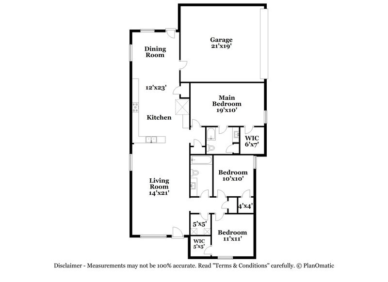 2,320/Mo, 1733 Post Oak Ct Denton, TX 76209 Floor Plan View