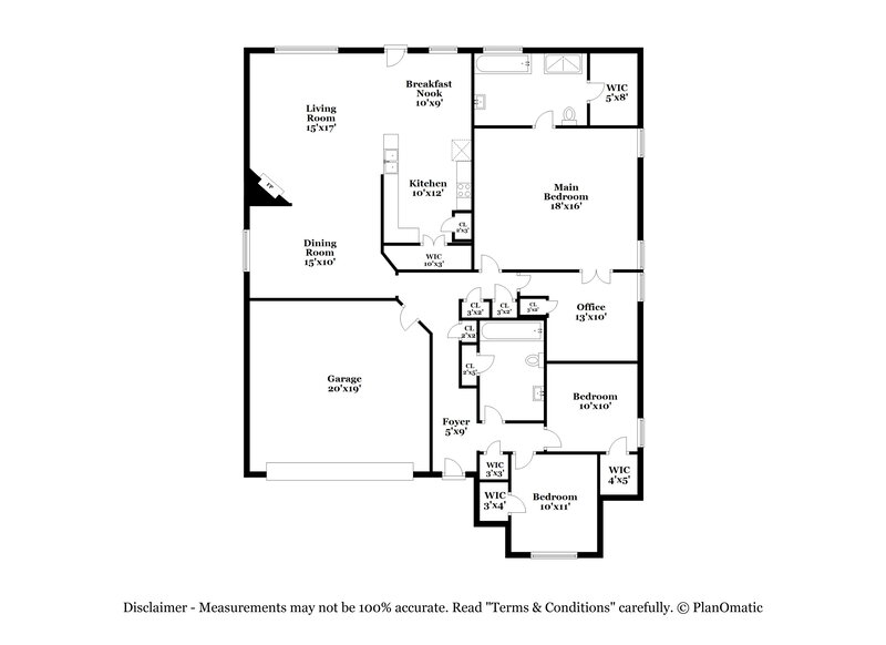2,410/Mo, 3513 Northpointe Dr Denton, TX 76207 Floor Plan View