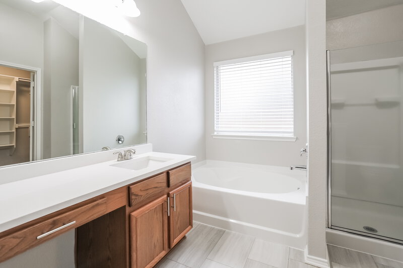 2,410/Mo, 3513 Northpointe Dr Denton, TX 76207 Main Bathroom View
