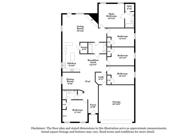 2,860/Mo, 1106 Remington Ranch Rd Mansfield, TX 76063 Floor Plan View