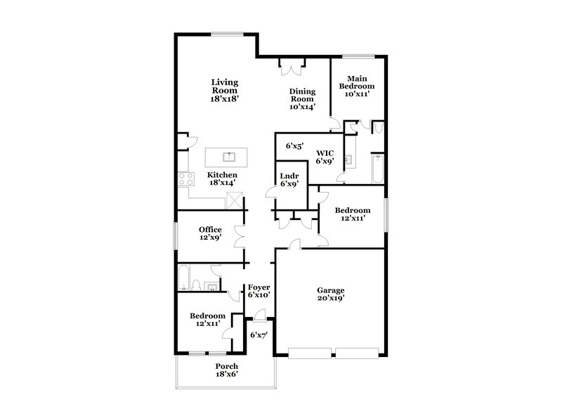 2,840/Mo, 6001 Tallisa Dr Aubrey, TX 76227 Floor Plan View