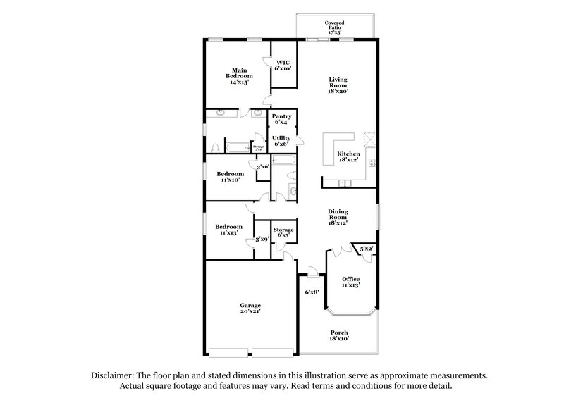 2,355/Mo, 9137 Benevolent Ct Aubrey, TX 76227 Floor Plan View