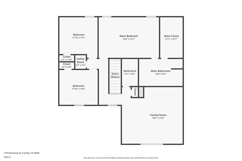 2,500/Mo, 1137 Browntop St Crowley, TX 76036 Floor Plan View 2