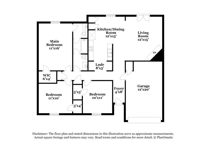 2,030/Mo, 3807 Kippers Ct Arlington, TX 76016 Floor Plan View