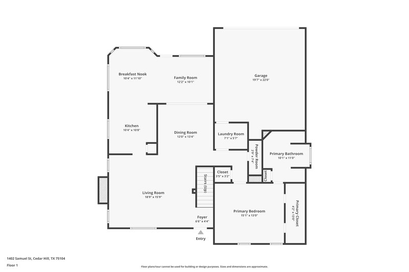 2,635/Mo, 1402 Samuel St Cedar Hill, TX 75104 Floor Plan View
