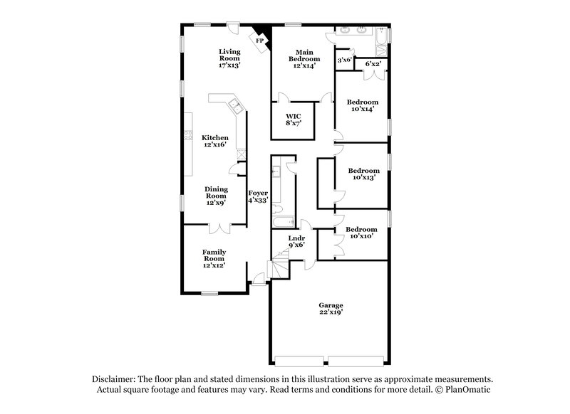 2,930/Mo, 4632 Buffalo Bend Pl Fort Worth, TX 76137 Floor Plan View
