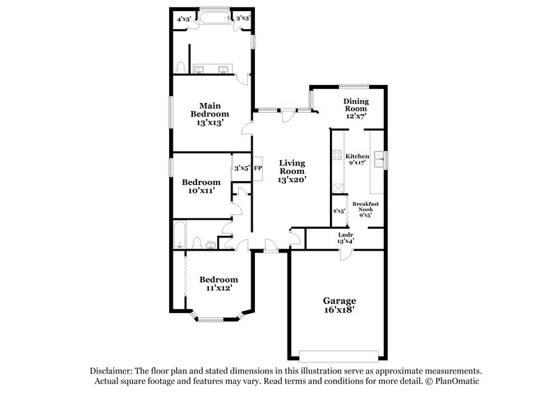 2,090/Mo, 213 N Flaxseed Ln Fort Worth, TX 76108 Floor Plan View