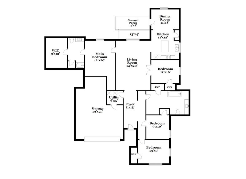 1,940/Mo, 2916 Parker Rd Anna, TX 75409 Floor Plan View