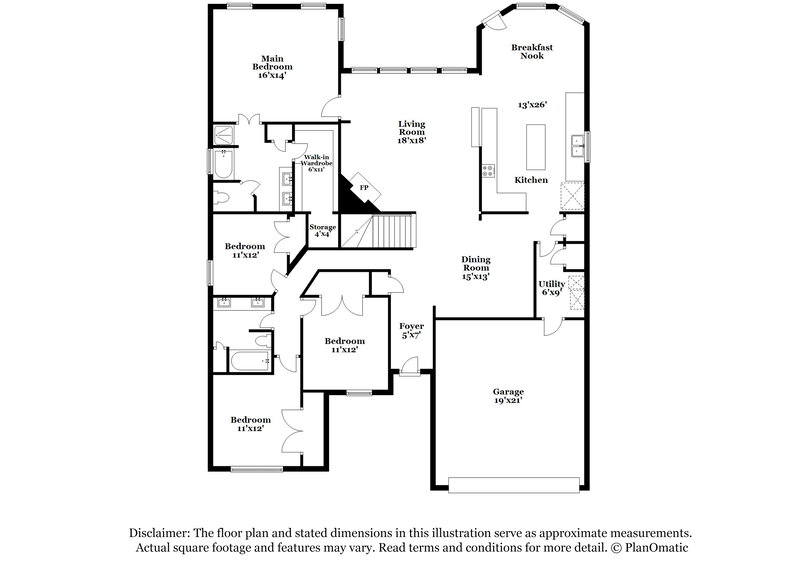 3,000/Mo, 205 Buffington Ave Fate, TX 75189 Floor Plan View