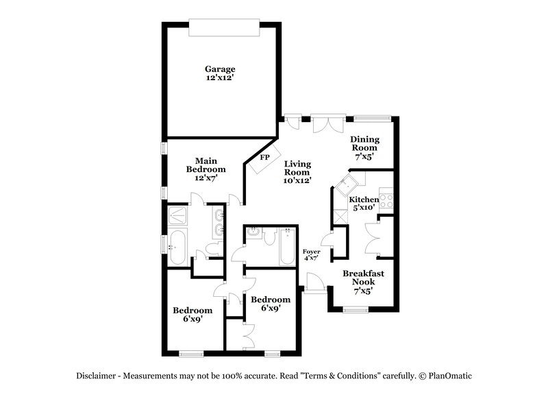2,285/Mo, 7813 Munich Dr Rowlett, TX 75089 Floor Plan View