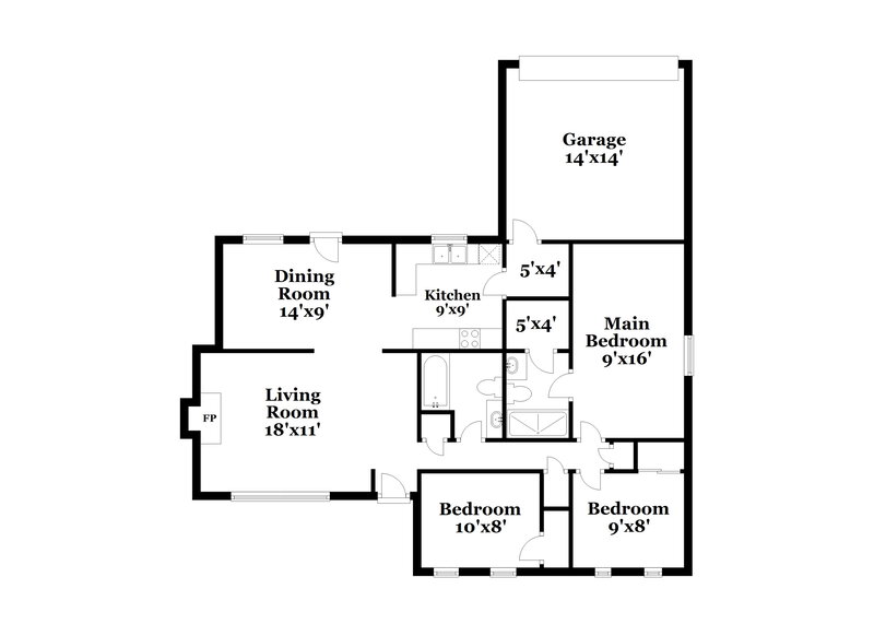 2,590/Mo, 708 Village Green Dr Rockwall, TX 75087 Floor Plan View