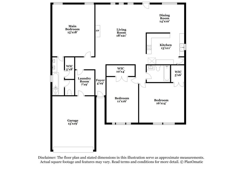 2,555/Mo, 6005 Blue Mesa Dr Arlington, TX 76017 Floor Plan View
