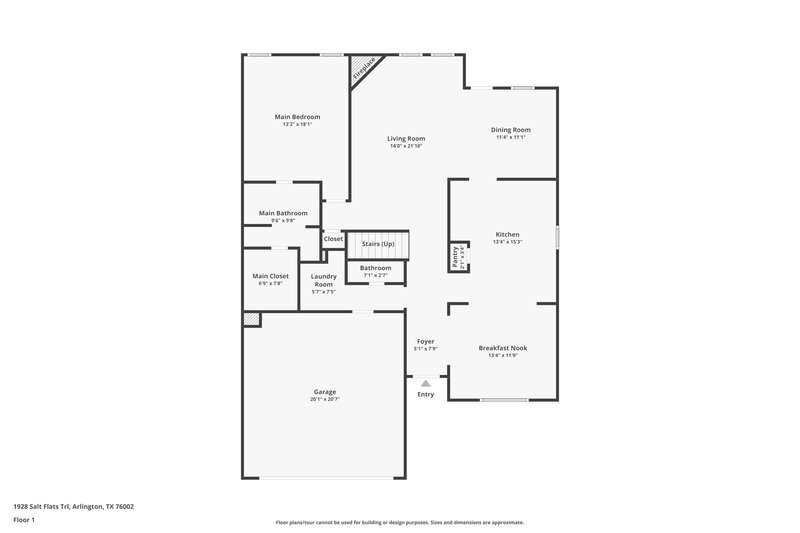 3,620/Mo, 1928 Salt Flats Trail Arlington, TX 76002 Floor Plan View