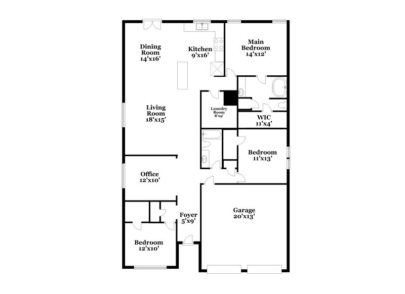 2,195/Mo, 6027 Hailey Ct Aubrey, TX 76227 Floor Plan View