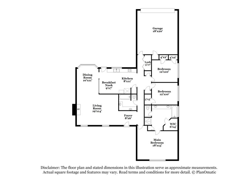 2,155/Mo, 912 Eagle Dr Desoto, TX 75115 Floorplan View