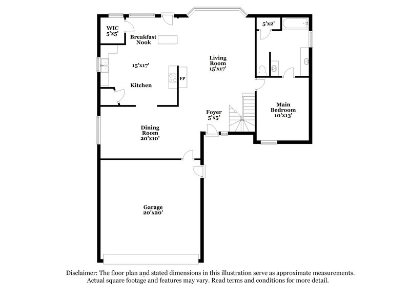 2,550/Mo, 2413 Claremont Dr Grand Prairie, TX 75052 Floorplan View 2