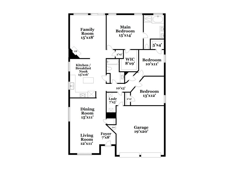 2,360/Mo, 1407 Anglican Dr Arlington, TX 76002 Floor Plan View