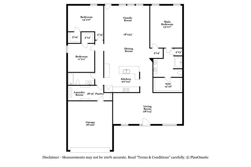 2,500/Mo, 2446 Frontier Dr Grand Prairie, TX 75052 Floor Plan View