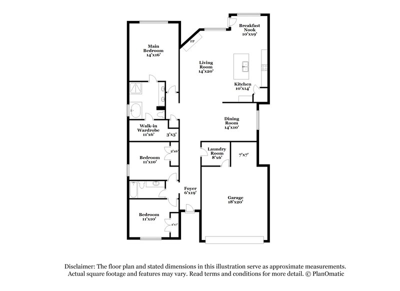 2,155/Mo, 1304 River Oak Ln Royse City, TX 75189 Floorplan View