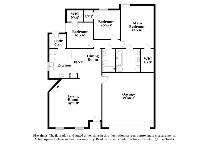 2,125/Mo, 7701 Virgie Ct Watauga, TX 76148 Floorplan View