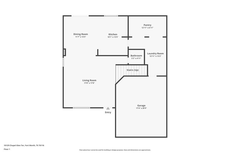 1,995/Mo, 10129 Chapel Glen Ter Fort Worth, TX 76116 Floor Plan View