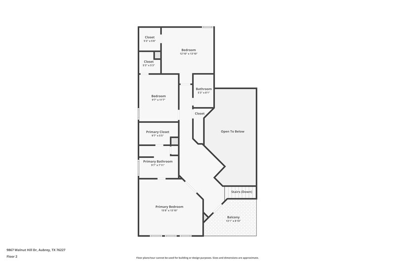 0/Mo, 9867 Walnut Hill Dr Providence Village, TX 76227 Floor Plan View 2
