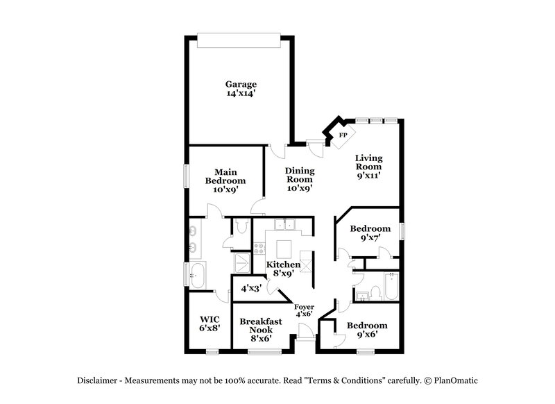 3,250/Mo, 1507 Baker Dr Cedar Hill, TX 75104 Floor Plan View