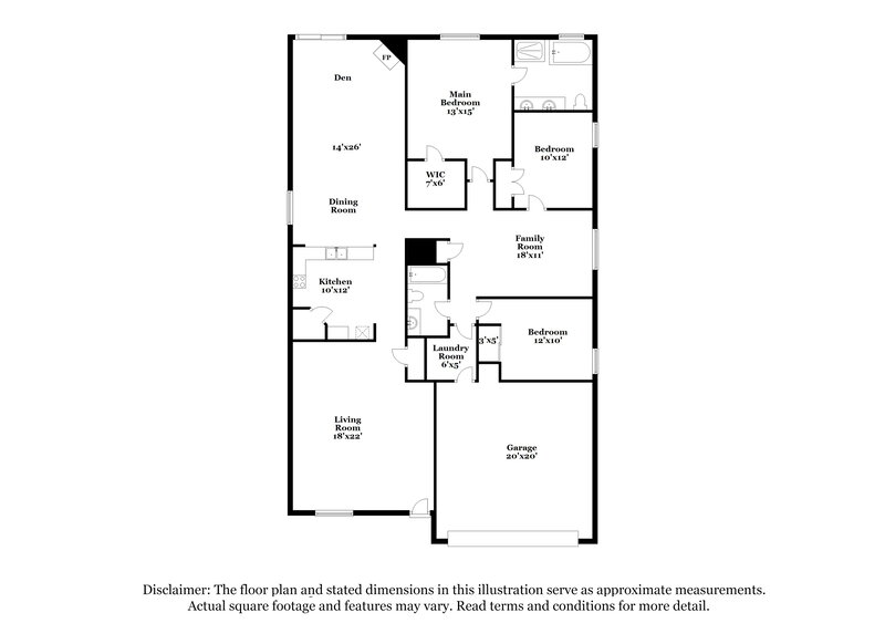 2,180/Mo, 13228 Elmhurst Dr Fort Worth, TX 76244 Floor Plan View