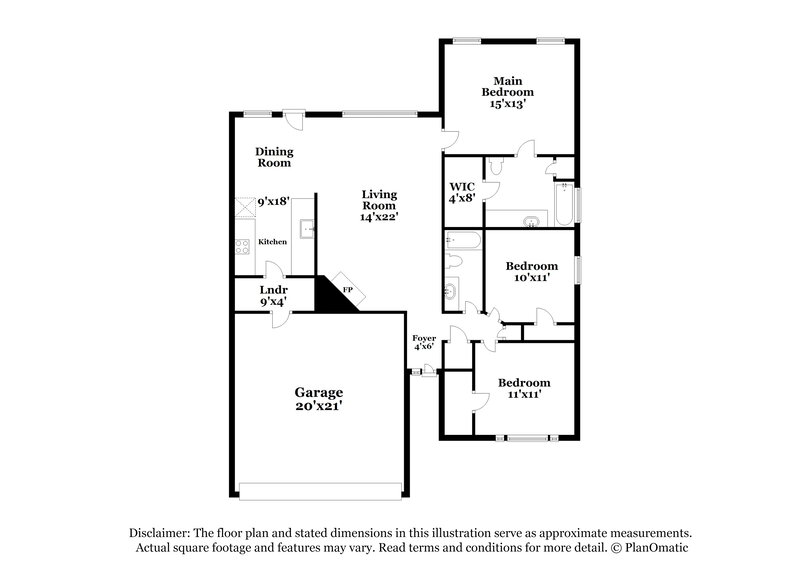 2,065/Mo, 2745 Cochran Way Fort Worth, TX 76108 Floor Plan View